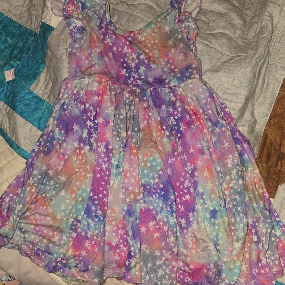 Little Sleepies Multicolor Starry Kids Dress